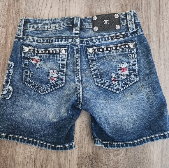 Miss Me Vintage American Flag Blue Jean Shorts - Picture 2 of 10